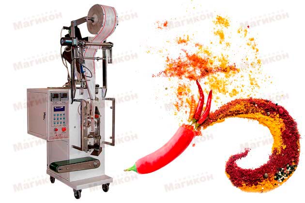 Новое в проектах: фасовка красного молотого перца на машине DXDF-60C (DASONG)